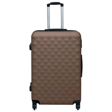 Vidaxl 2-delt hård bagage sæt abs brun