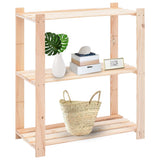Vidaxx opbevaringsreoler 3-lags 3 stk 80x38x90 cm massiv fyrretræ 150 kg