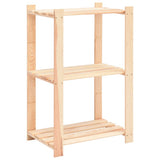 Vidaxx opbevaringsreoler 3-lags 3 stk 60x38x90 cm massiv fyrretræ 150 kg