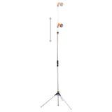 Vidaxl udendørs bruser med et stativ 221 cm aluminium