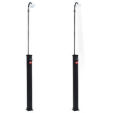 Vidaxl udendørs bruser Solar 8 L 215 cm sort