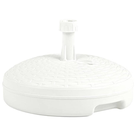Vidaxl parasolfod fyldt med sandvand 20 l plast rotting hvid