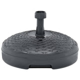 Vidaxl parasolfod fyldt sandvand 20 l plast rotting antracit