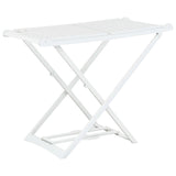 VidaXL tørrestativ sammenfoldelig plastik hvid