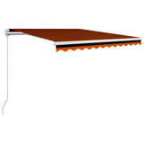 Vidaxx fortelt manuelt udtrækbart 350x250 cm orange og brun