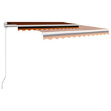 Vidaxx fortelt manuelt udtrækbart 350x250 cm orange og brun