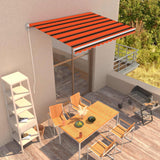 Vidaxx fortelt manuelt udtrækbart 350x250 cm orange og brun