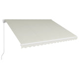 Vidaxl Luifel udvider manuelt 400x300 cm creme