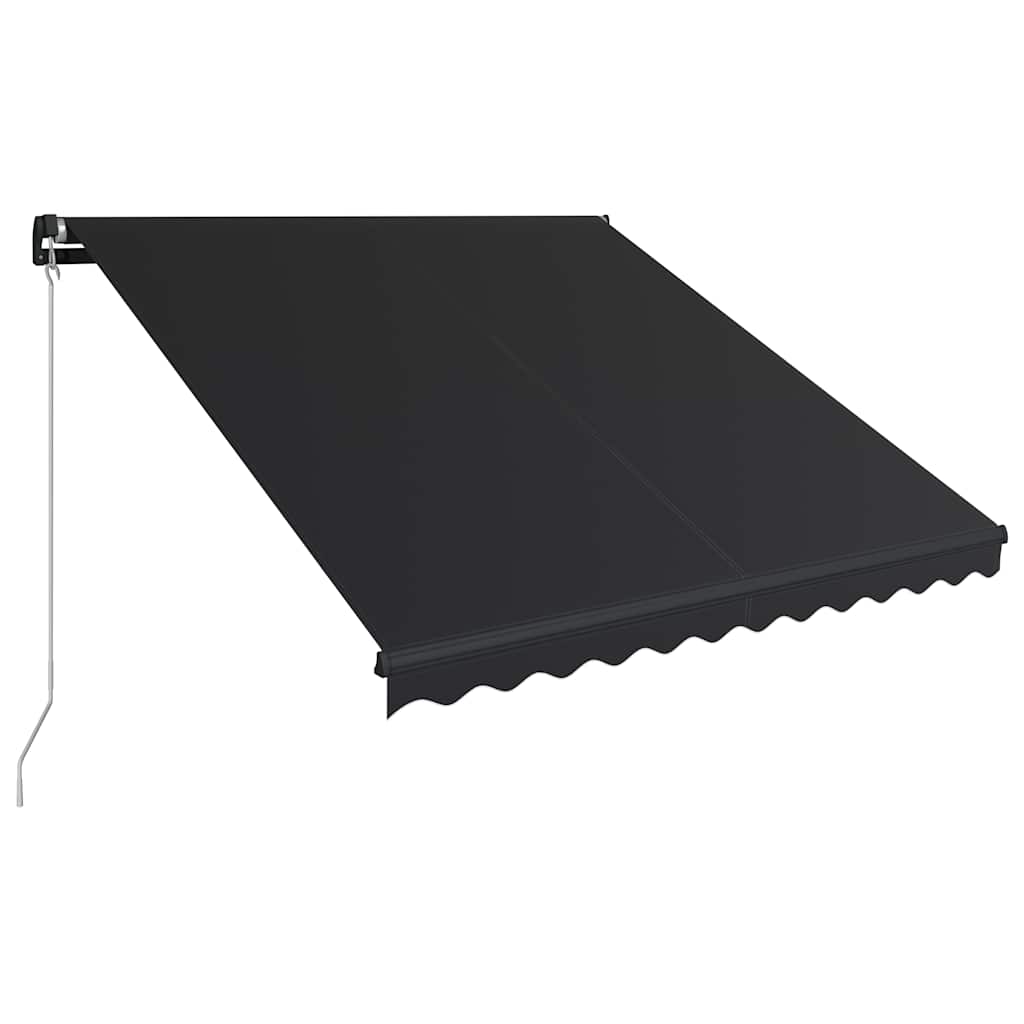 Vidaxx fortelt manuelt udtrækbart med LED 350x250 cm antracit