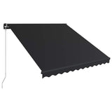 Vidaxx fortelt manuelt udtrækbart med LED 350x250 cm antracit