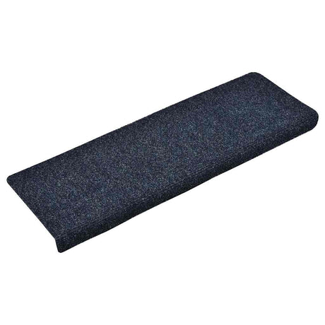 Vidaxl Stair Mats Self -fast 15 stykker 65x21x4 cm blå rektangulær kant