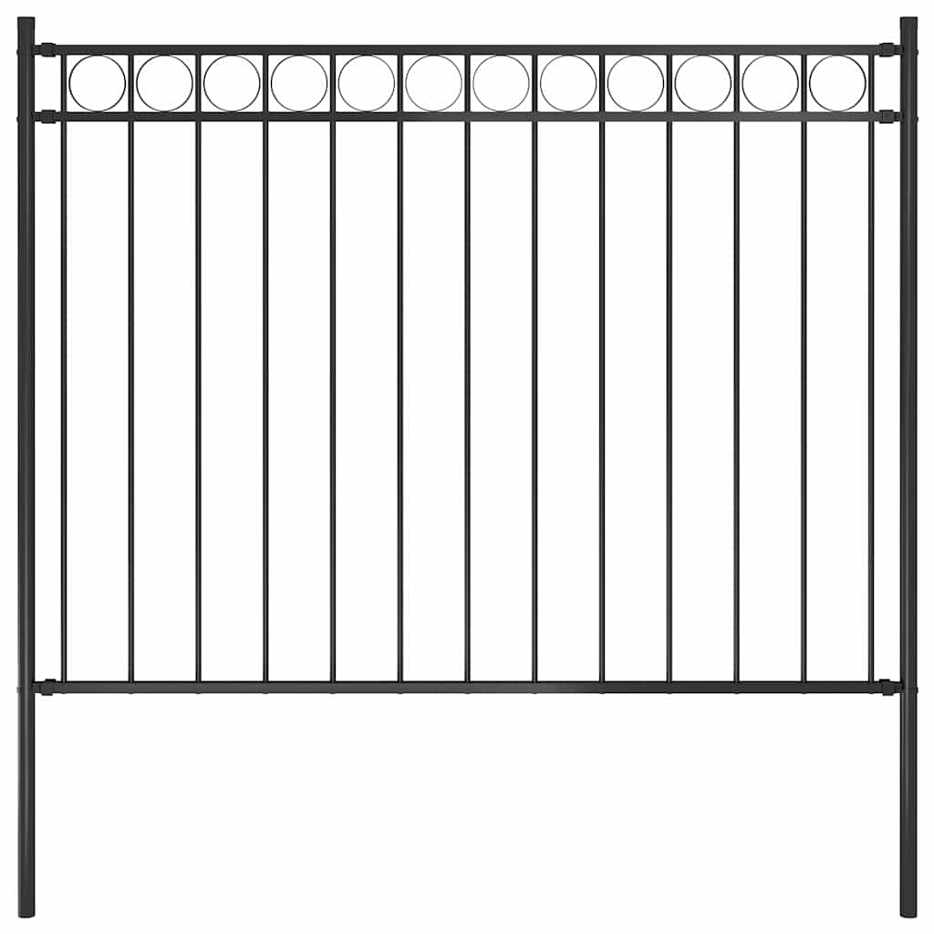 Vidaxx stål havehegn 1,81x1,2 m sort