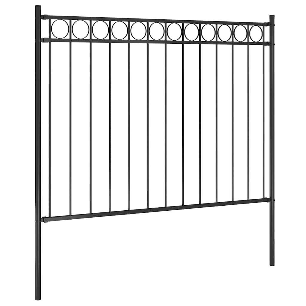Vidaxx stål havehegn 1,81x1,2 m sort