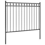 Vidaxx stål havehegn 1,81x1,2 m sort