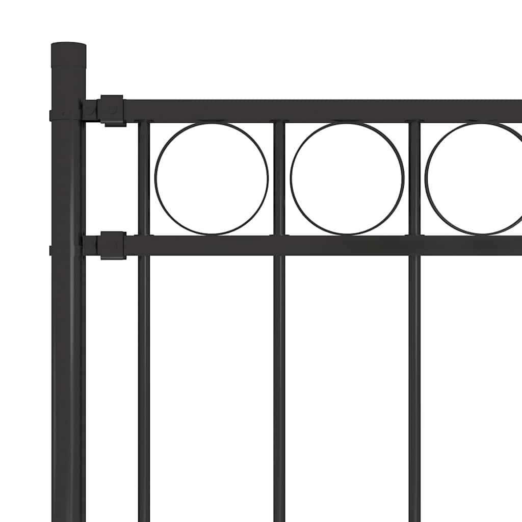 Vidaxx stål havehegn 1,81x1,2 m sort