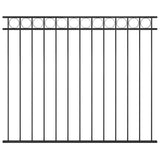 Vidaxx stål hegnspanel 1,7x1,5 m sort