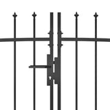 VidaXL Port med spydtop 5x1,5 m sort