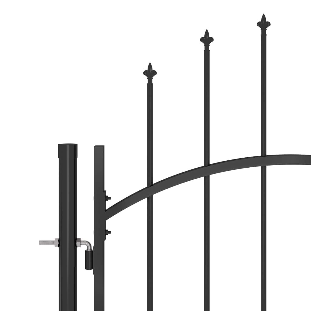VidaXL Port med spydtop 5x2,25 m sort