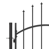 VidaXL Port med spydtop 5x2,45 m sort