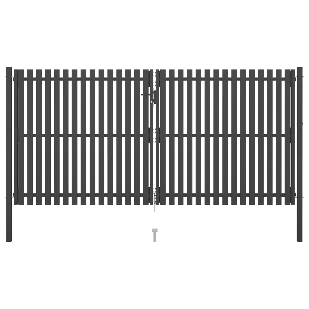 Vidaxl Port 4x2.25 M stål Antracit