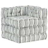 Vidaxl Pouf Modular Fabric Striped Gray