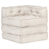 Vidaxl Pouf modulært stof beige