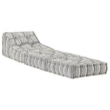 Vidaxl Pouf Modular Fabric Striped Gray