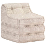 Vidaxl Pouf modulært stof beige