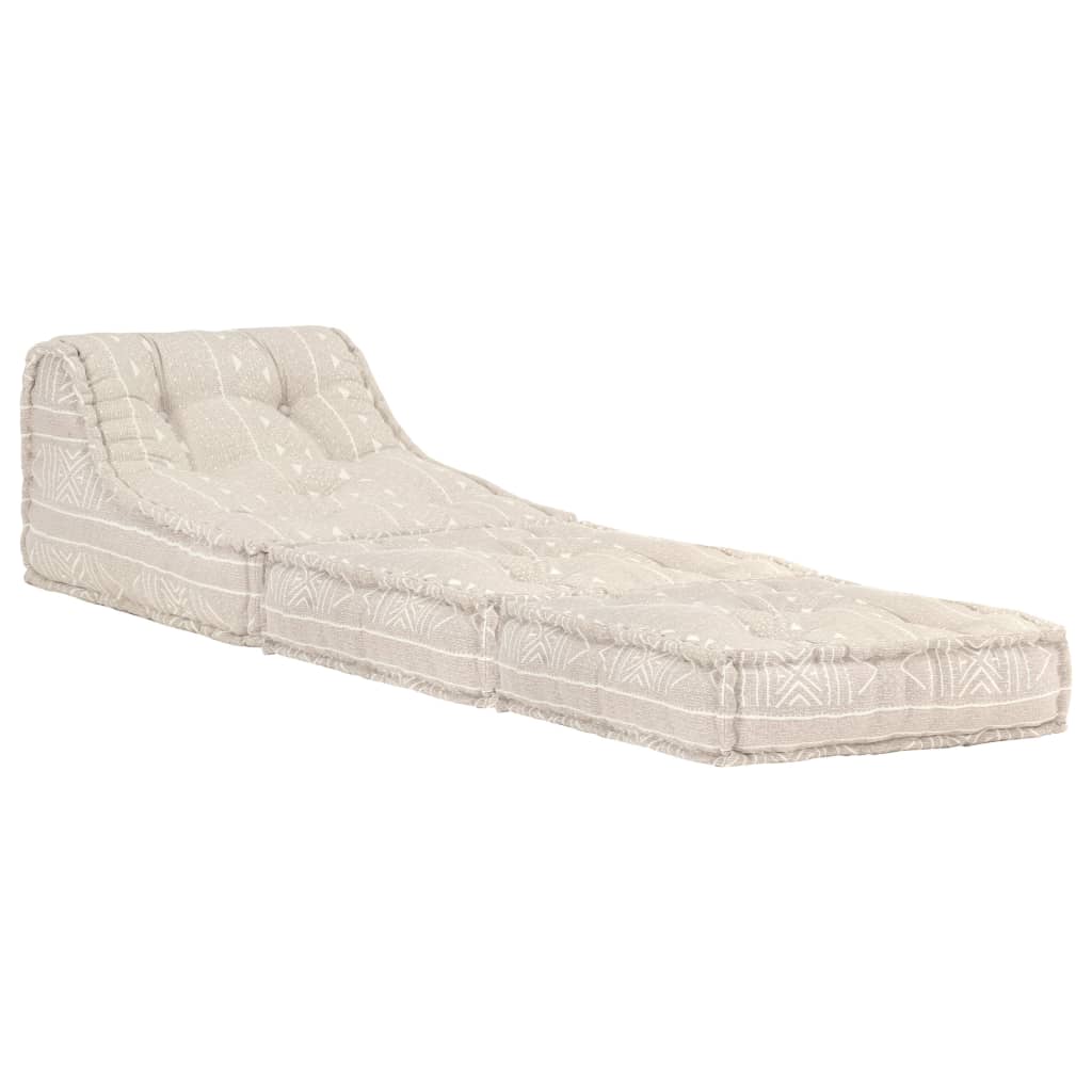Vidaxl Pouf modulært stof beige