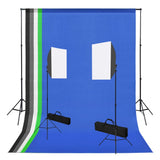 Vidaxxl fotostudiesæt med softbox-lys og baggrunde