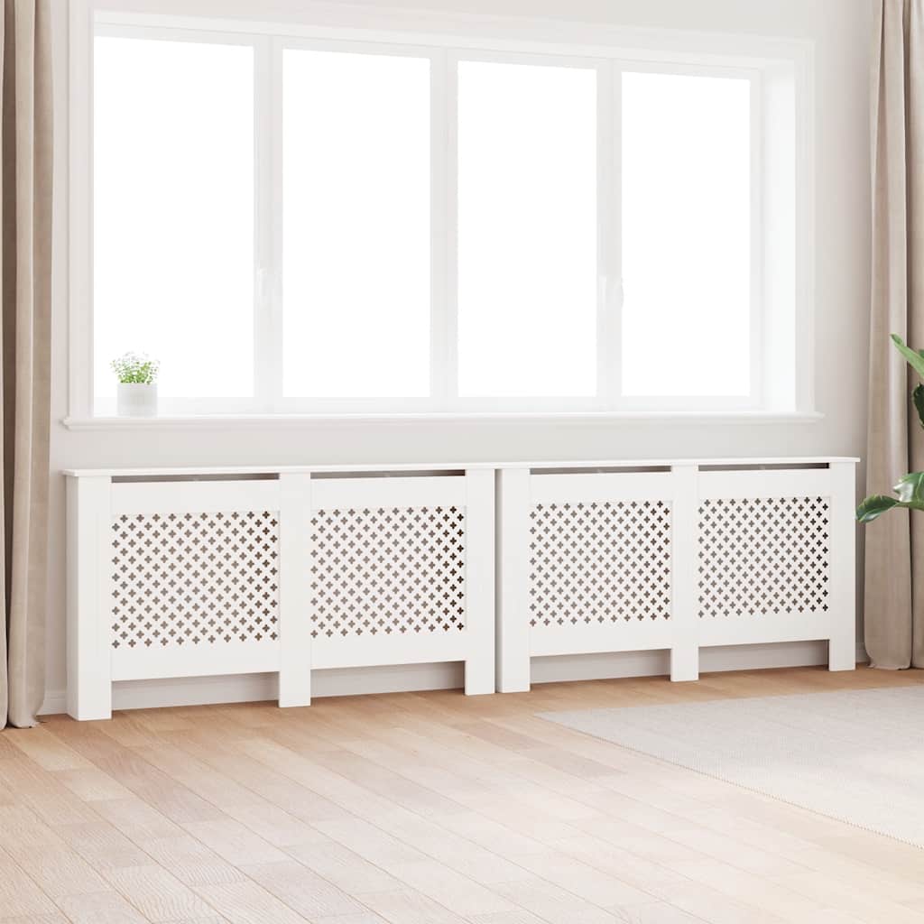 Vidaxx radiator ombygning 2 stk 152x19x81,5 cm mdf hvid