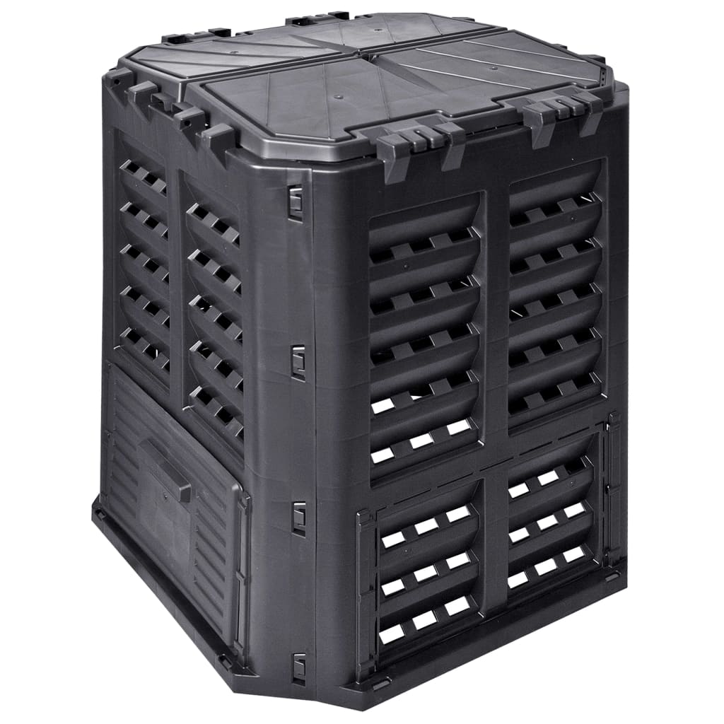 Vidaxx kompostbeholder 360 l 68,9x68,9x83,9 cm sort