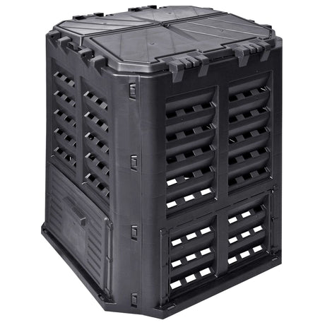 Vidaxx kompostbeholder 360 l 68,9x68,9x83,9 cm sort