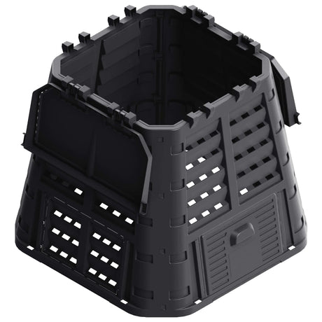Vidaxx kompostbeholder 480 l 93,3x93,3x80 cm sort