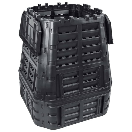 Vidaxx kompostbeholder 740 l 93,3x93,3x113 cm sort
