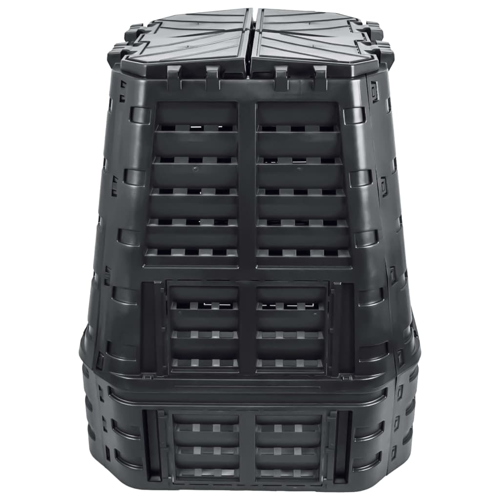 Vidaxx kompostbeholder 740 l 93,3x93,3x113 cm sort