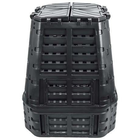 Vidaxx kompostbeholder 740 l 93,3x93,3x113 cm sort