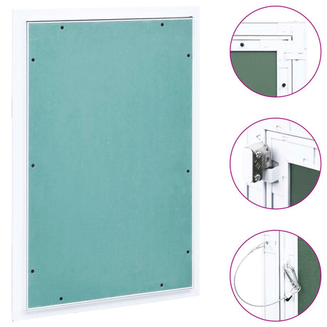 Vidaxl Access Panel med aluminiumsramme og gipsplade 400x600 mm