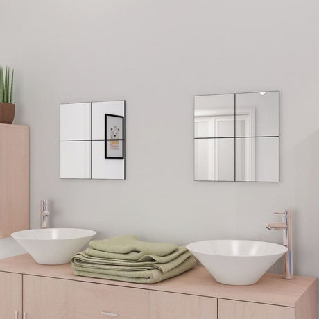VidaXL spejlfliser rammeløse 16 stk 20,5 cm glas