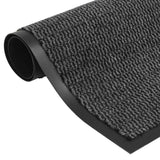 VidaXL tørremåtter 2 stk rektangulær tuftet 80x120 cm antracit