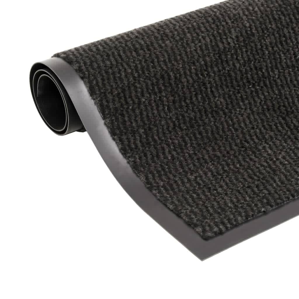 Vidaxx tørløbemåtter 2 stk rektangulære tuftede 80x120 cm sorte