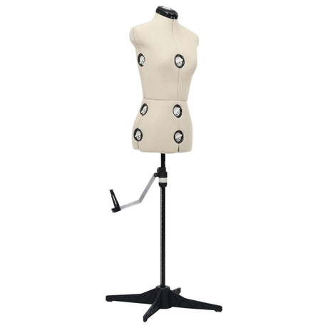 Vidaxl Mannequin Justerbar kvinde Størrelse 33-40 S Cream farvet