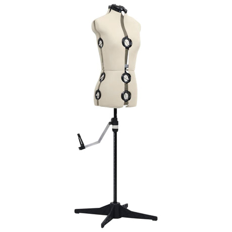 Vidaxl Mannequin Justerbar kvinde Størrelse 33-40 S Cream farvet