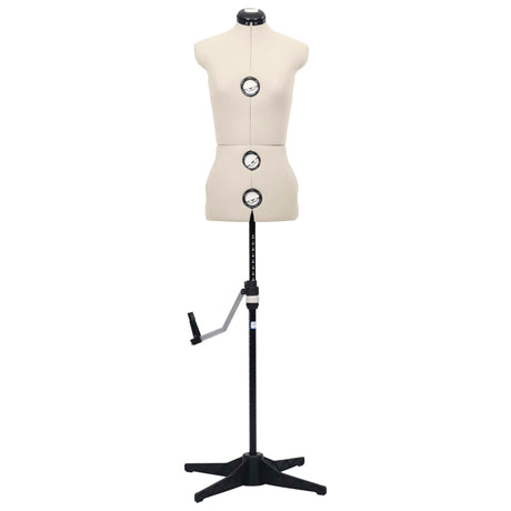 Vidaxl Mannequin Justerbar kvinde Størrelse 33-40 S Cream farvet