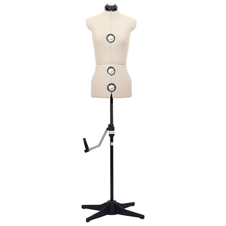 Vidaxl Mannequin Justerbar kvinde Størrelse 33-40 S Cream farvet