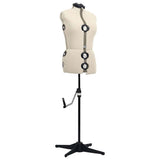 Vidaxl Mannequin Justerbar kvinde Størrelse 40-46 m creme farvet