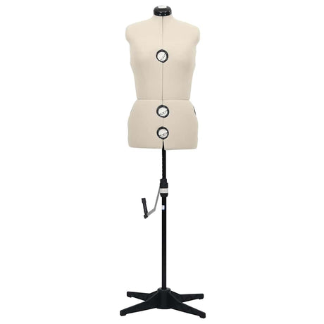 Vidaxl Mannequin Justerbar kvinde Størrelse 40-46 m creme farvet
