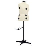 Vidaxl Mannequin Justerbar kvinde Størrelse 44-50 L Cream farvet