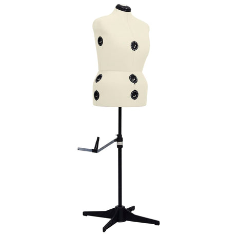 Vidaxl Mannequin Justerbar kvinde Størrelse 44-50 L Cream farvet