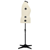Vidaxl Mannequin Justerbar kvinde Størrelse 44-50 L Cream farvet